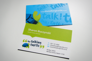 Sample of work done by tk:design for The Talking Turtle
